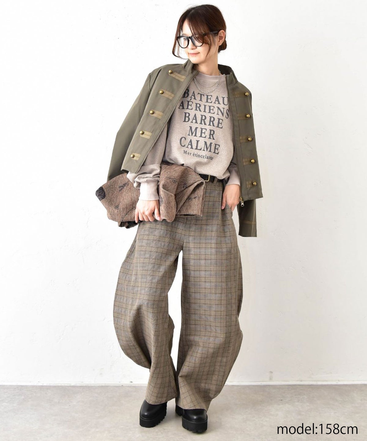 MICALLE MICALLE｜チェックカーブパンツ [[MMG103PEC]][C]