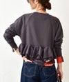 HUMS｜裾フリルデザイン裏毛カットソー [[33717A333]][C]