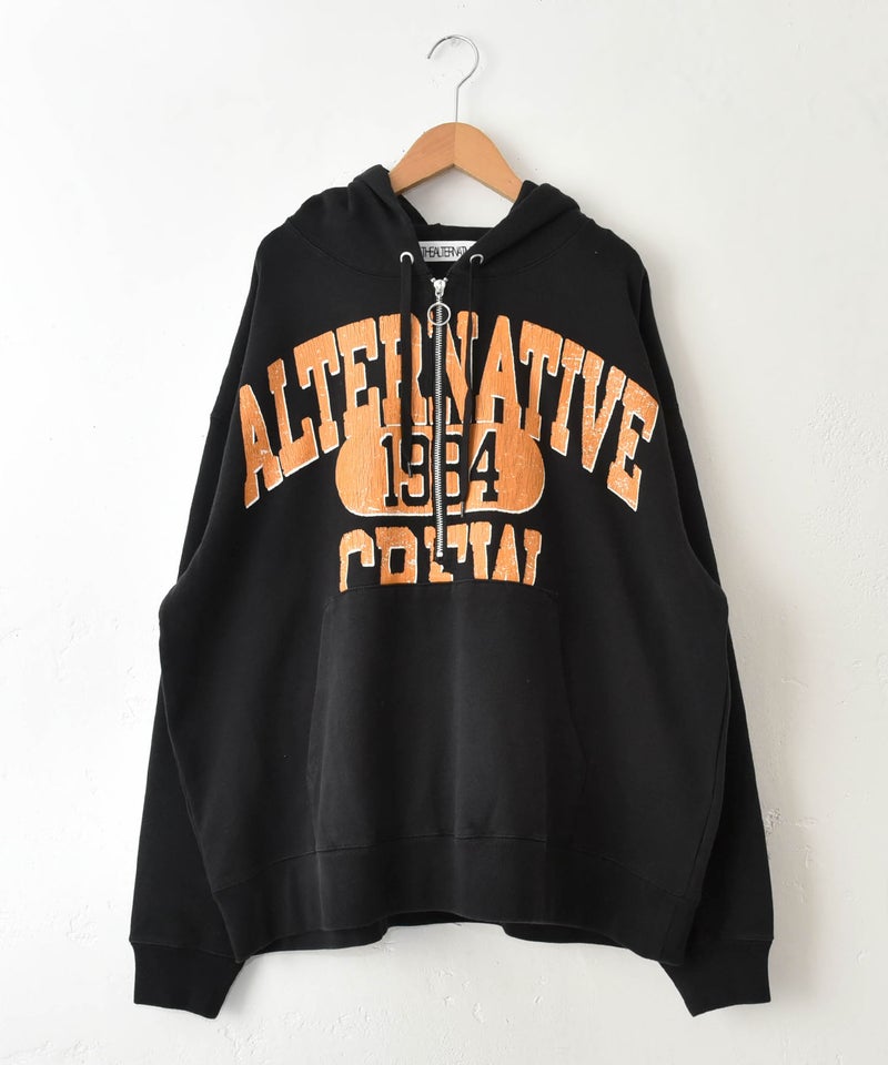  RNA｜カレッジロゴハーフZIPフーディー [[M2766]][C]