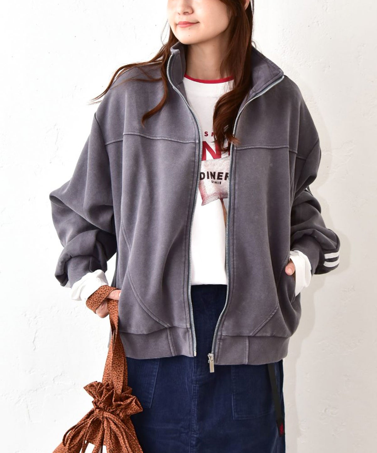 IN THE MARKET｜ライン入りジップアウター [[MDIN-0005]][C]