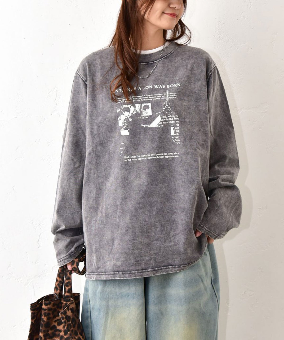IN THE MARKET｜ピグメント加工プリントT [[MDIN-0007]][C]