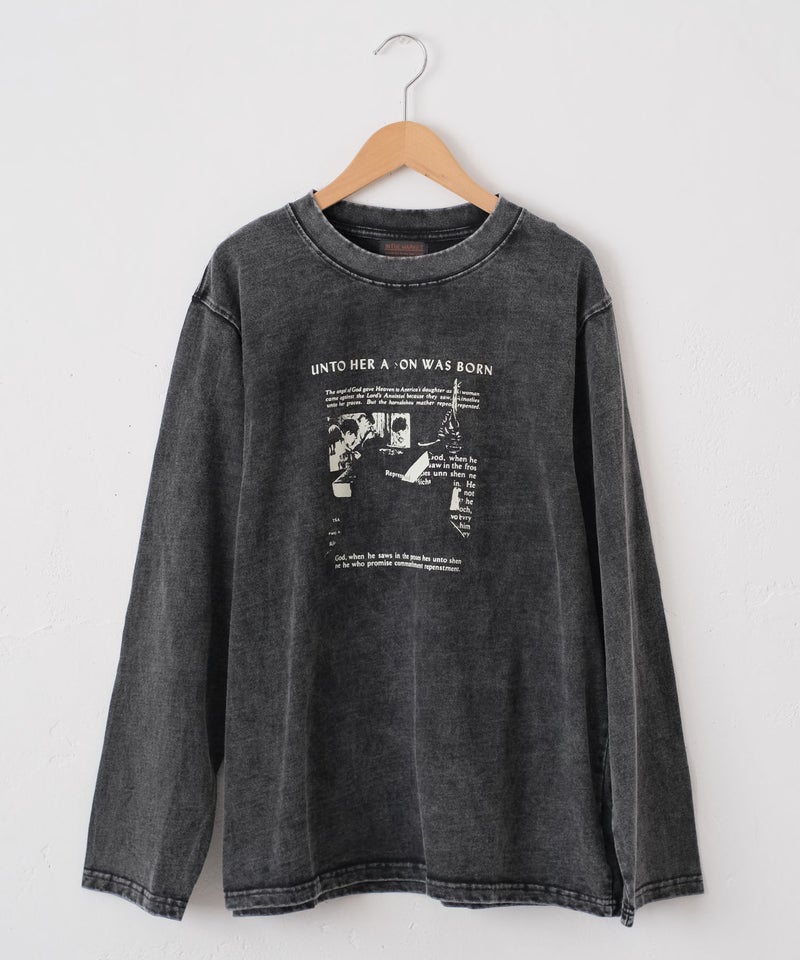 IN THE MARKET｜ピグメント加工プリントT [[MDIN-0007]][C]