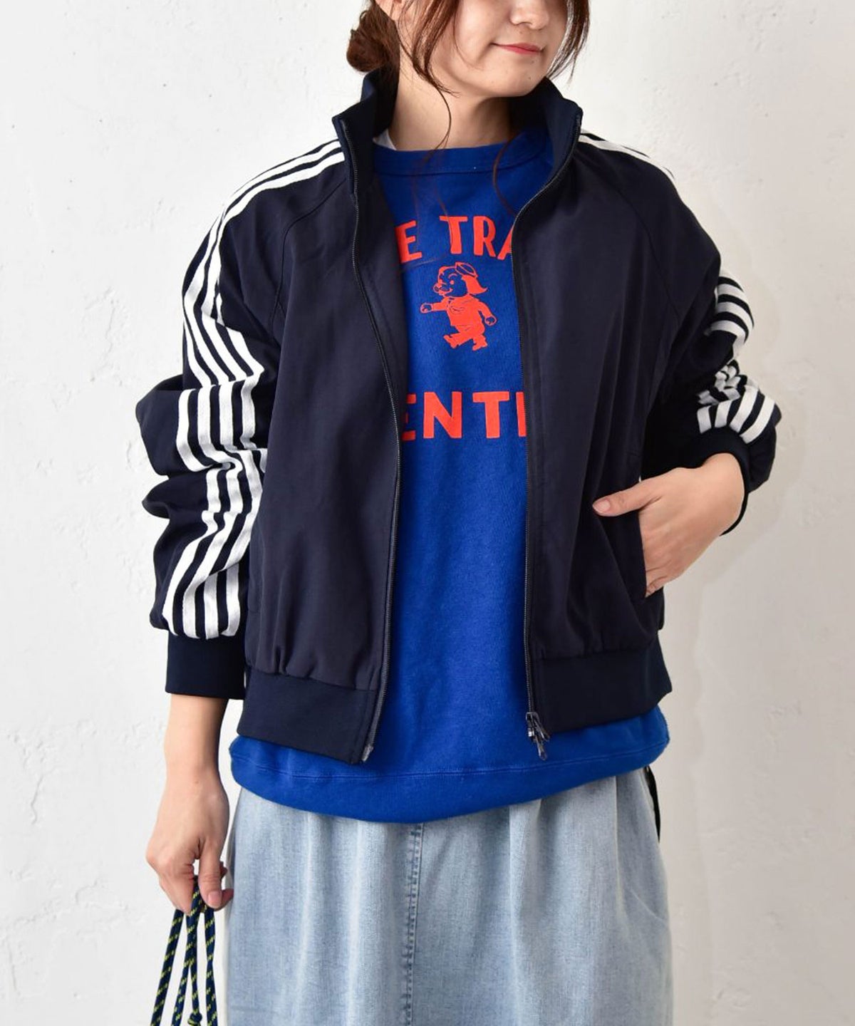  IN THE MARKET｜袖ライン入りショート丈アウター [[MDIN-0008]][C]