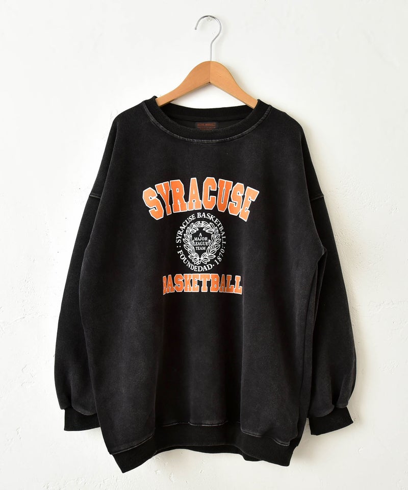 IN THE MARKET｜ピグメント加工カレッジスウェット [[MDIN-0009]][C]