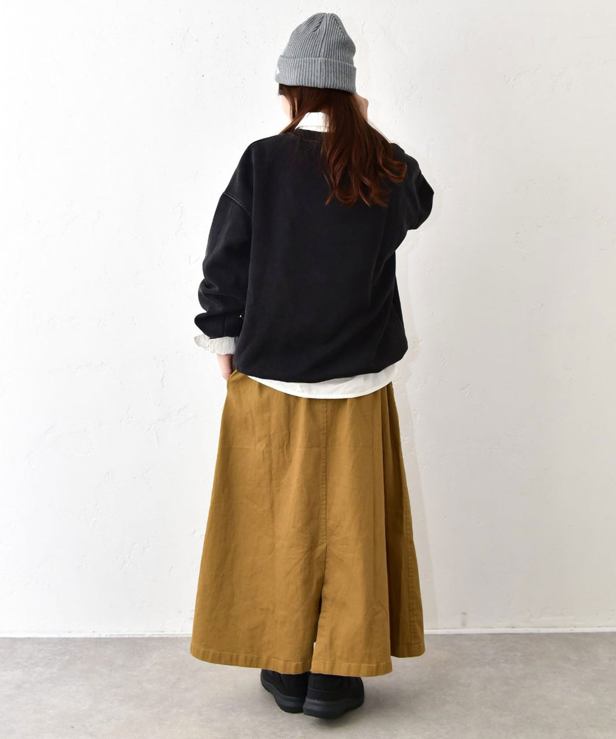 IN THE MARKET｜ピグメント加工ロゴスウェット [[MDIN-0010]][C]