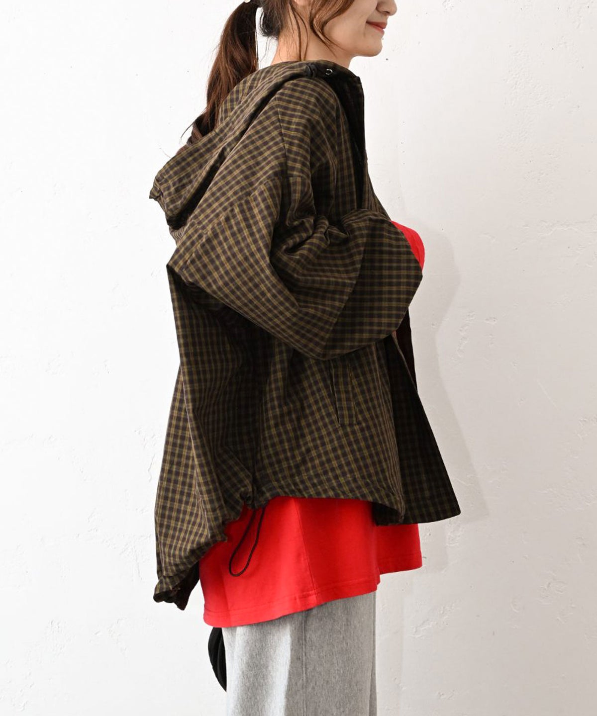 IN THE MARKET｜バック刺繍ロゴフード付きシャツアウター [[MDIN-0002]][C