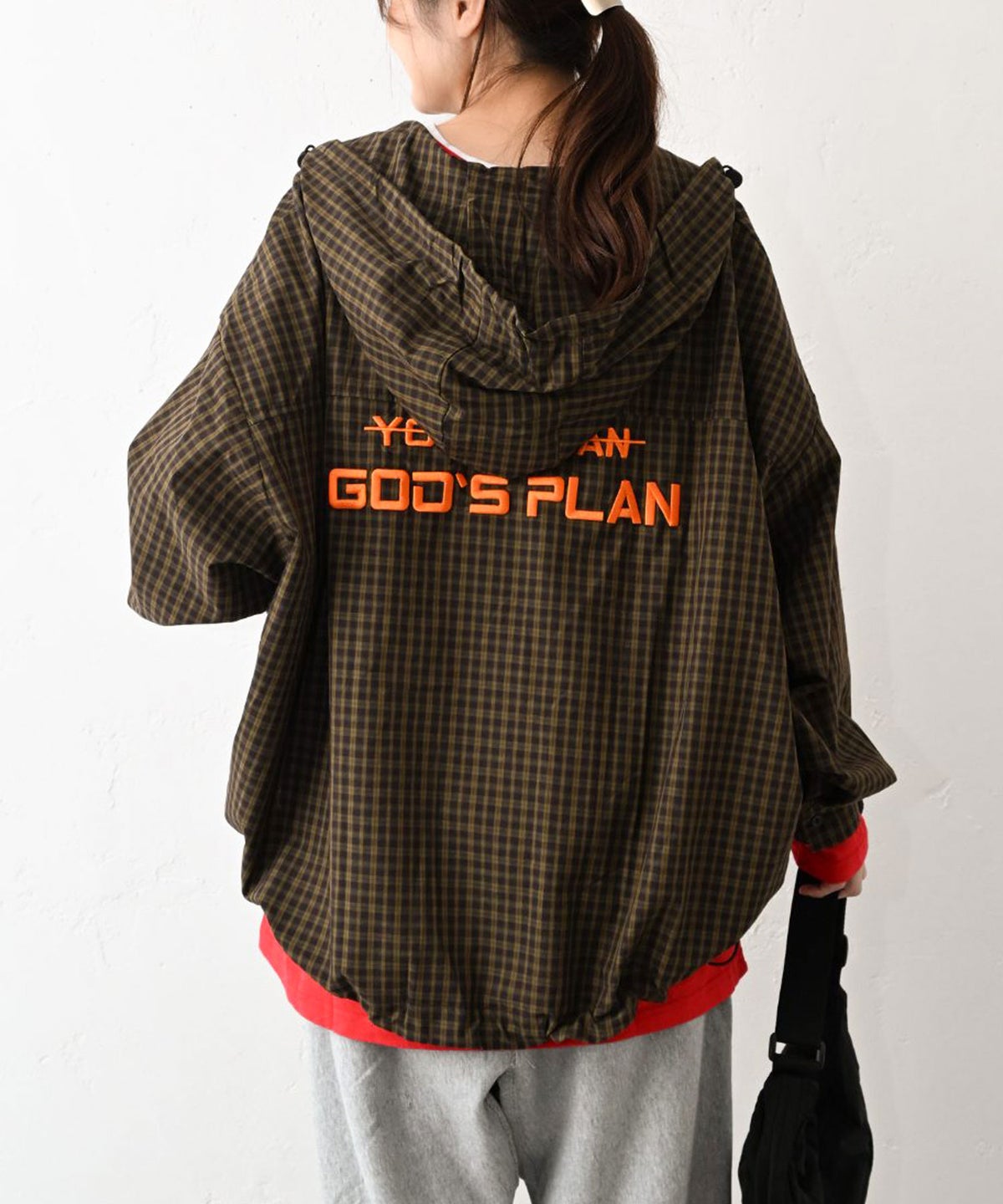 IN THE MARKET｜バック刺繍ロゴフード付きシャツアウター [[MDIN-0002]][C