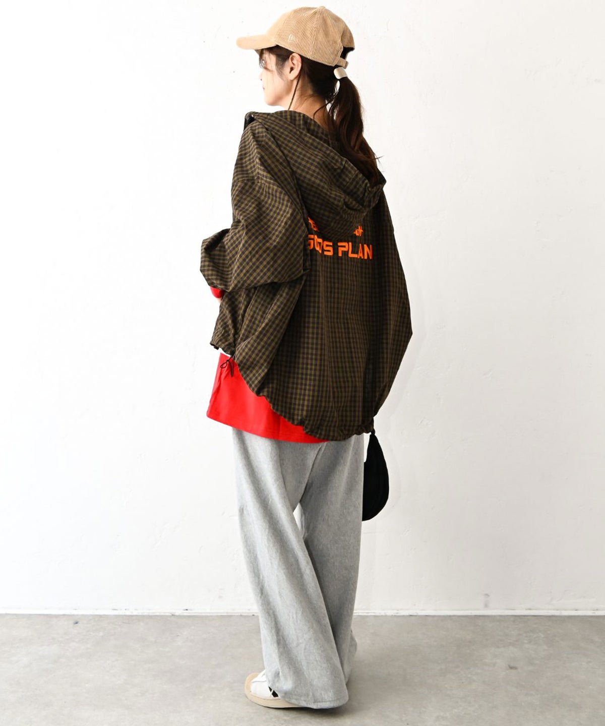IN THE MARKET｜バック刺繍ロゴフード付きシャツアウター [[MDIN-0002]][C