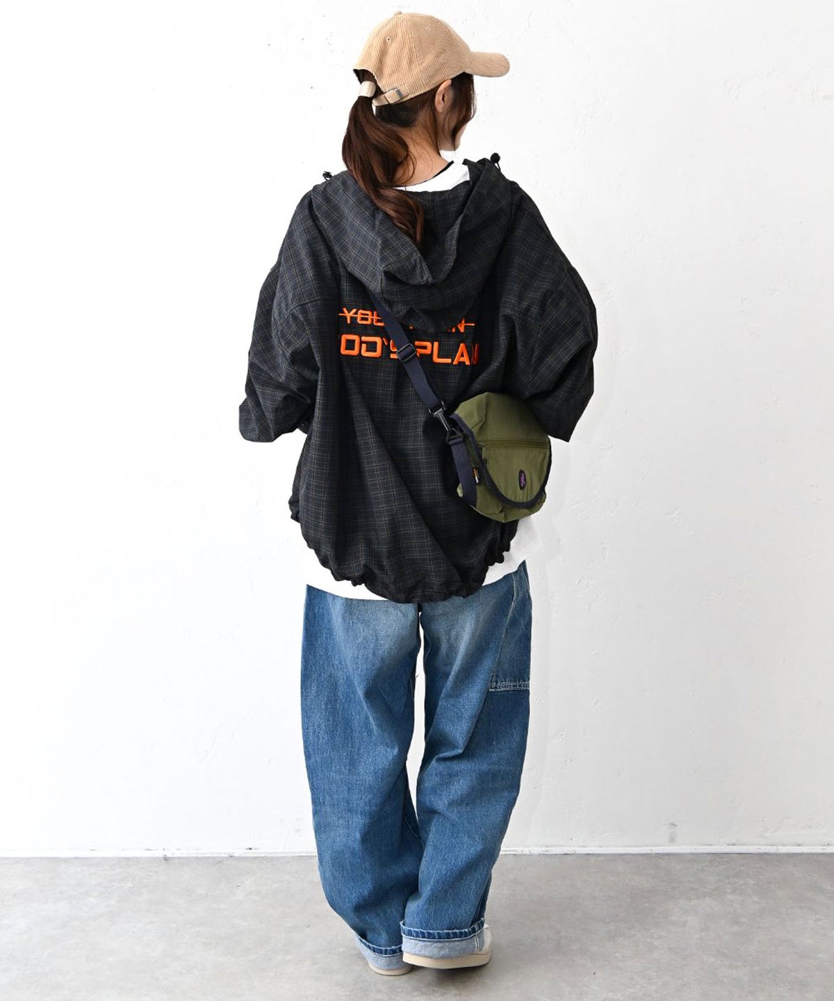 IN THE MARKET｜バック刺繍ロゴフード付きシャツアウター [[MDIN-0002]][C