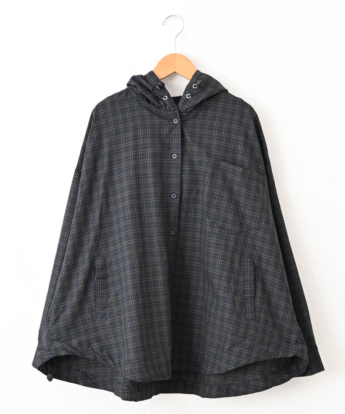 IN THE MARKET｜バック刺繍ロゴフード付きシャツアウター [[MDIN-0002]][C