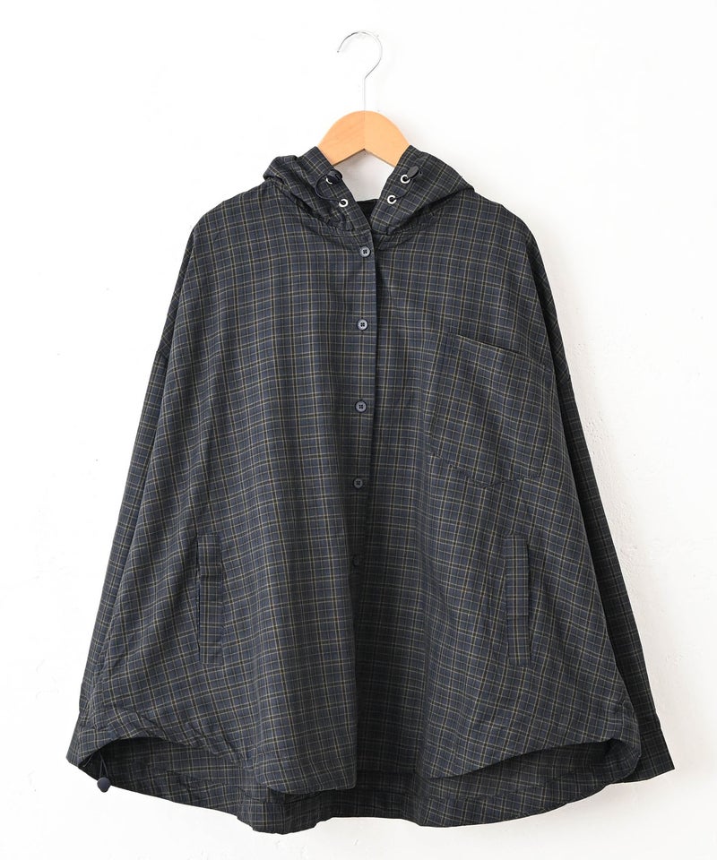 IN THE MARKET｜バック刺繍ロゴフード付きシャツアウター [[MDIN-0002]][C