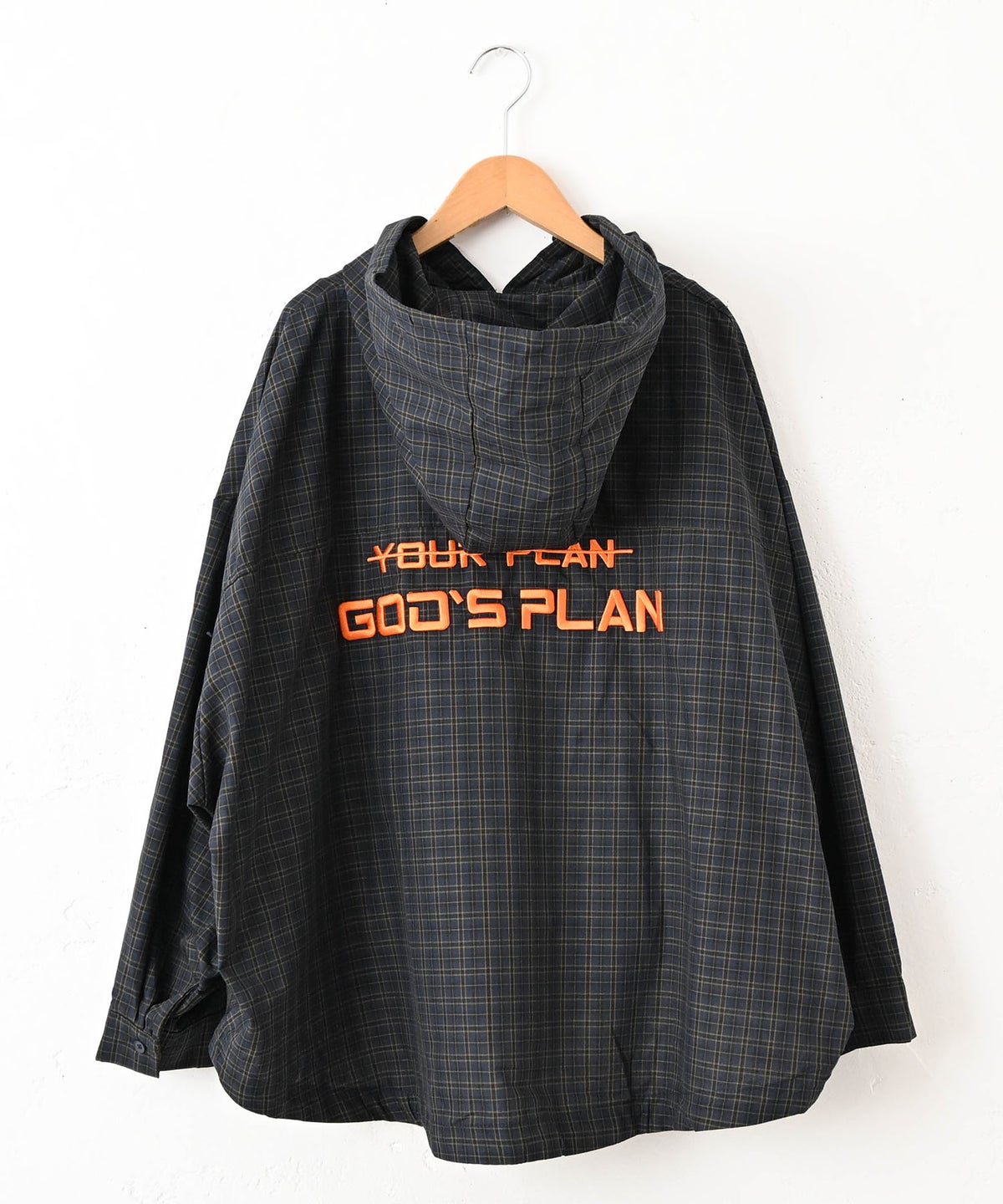 IN THE MARKET｜バック刺繍ロゴフード付きシャツアウター [[MDIN-0002]][C