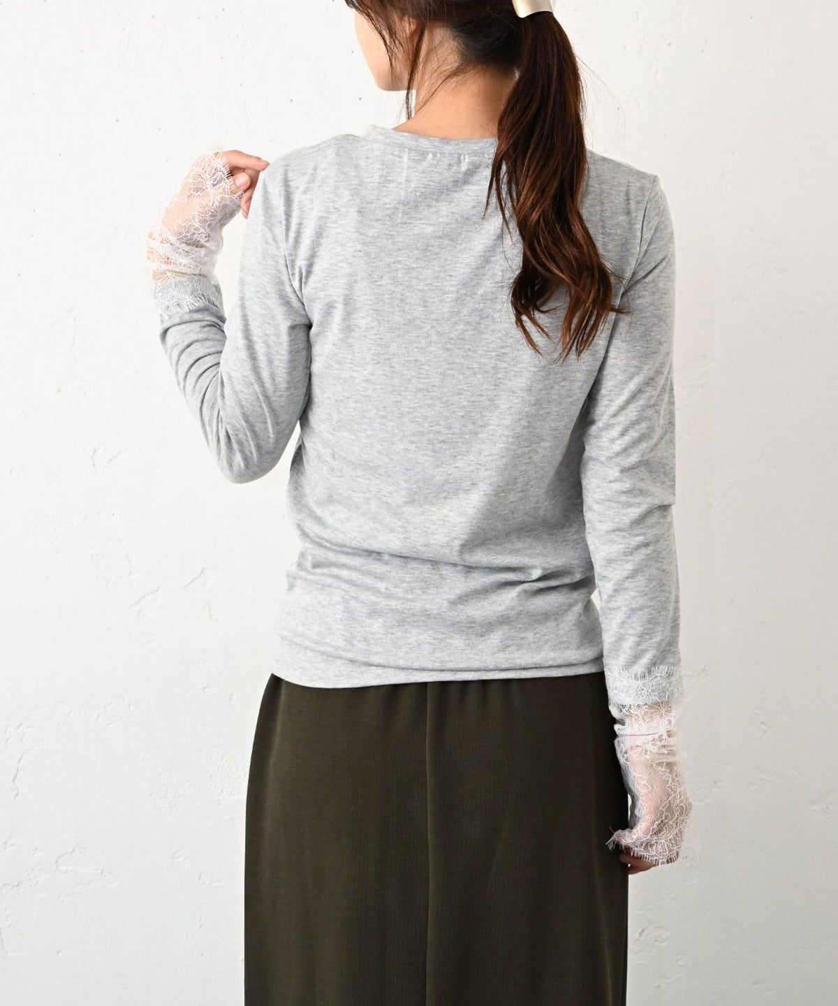 HUMS｜袖レースインナー [[33696A333]][C]