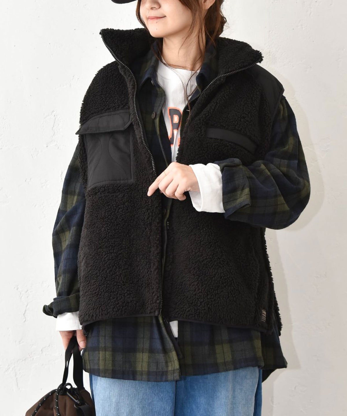 TAION｜MILITARY PILE-FLEECE HIGH-NECK VEST [[TAION-002LV3NDML-1]][C]