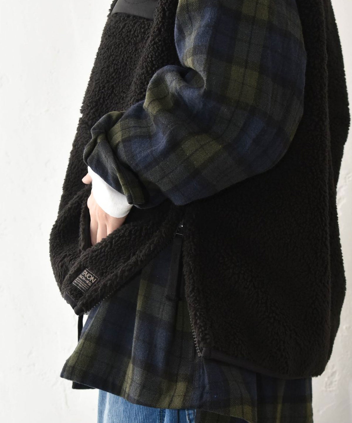 TAION｜MILITARY PILE-FLEECE HIGH-NECK VEST [[TAION-002LV3NDML-1]][C]
