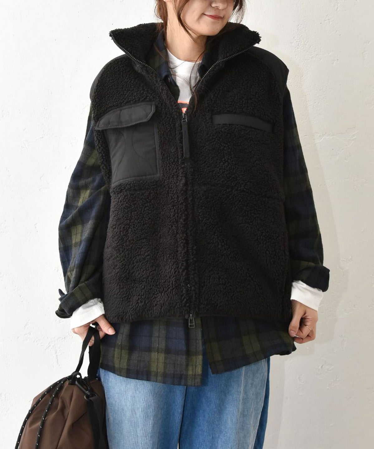 TAION｜MILITARY PILE-FLEECE HIGH-NECK VEST [[TAION-002LV3NDML-1]][C]