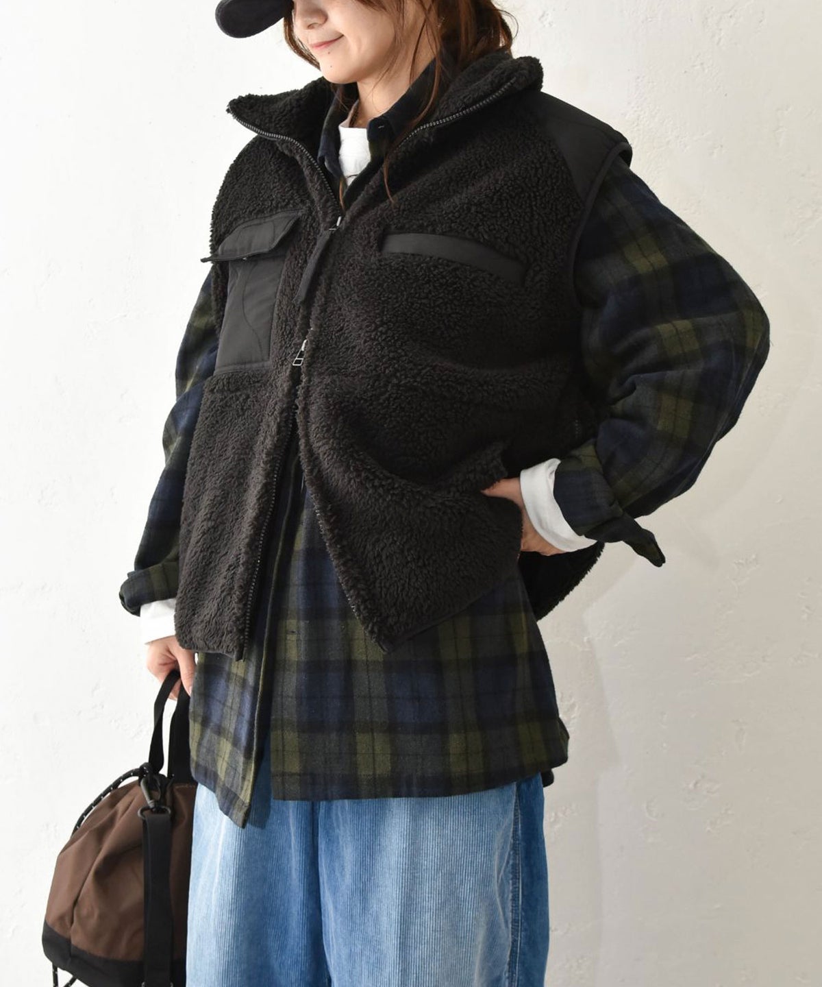 TAION｜MILITARY PILE-FLEECE HIGH-NECK VEST [[TAION-002LV3NDML-1]][C]